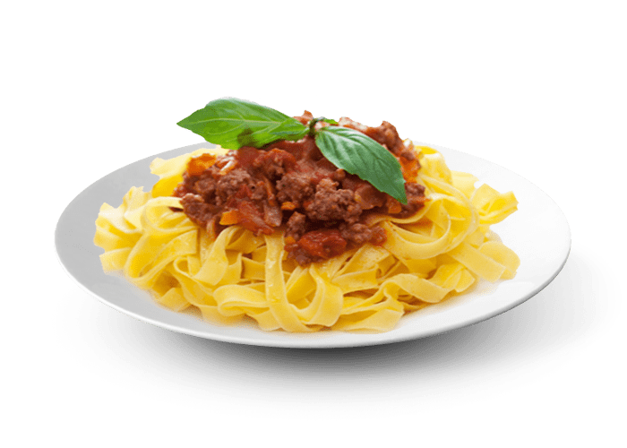 TAGLIATELLES BOLOGNAISE